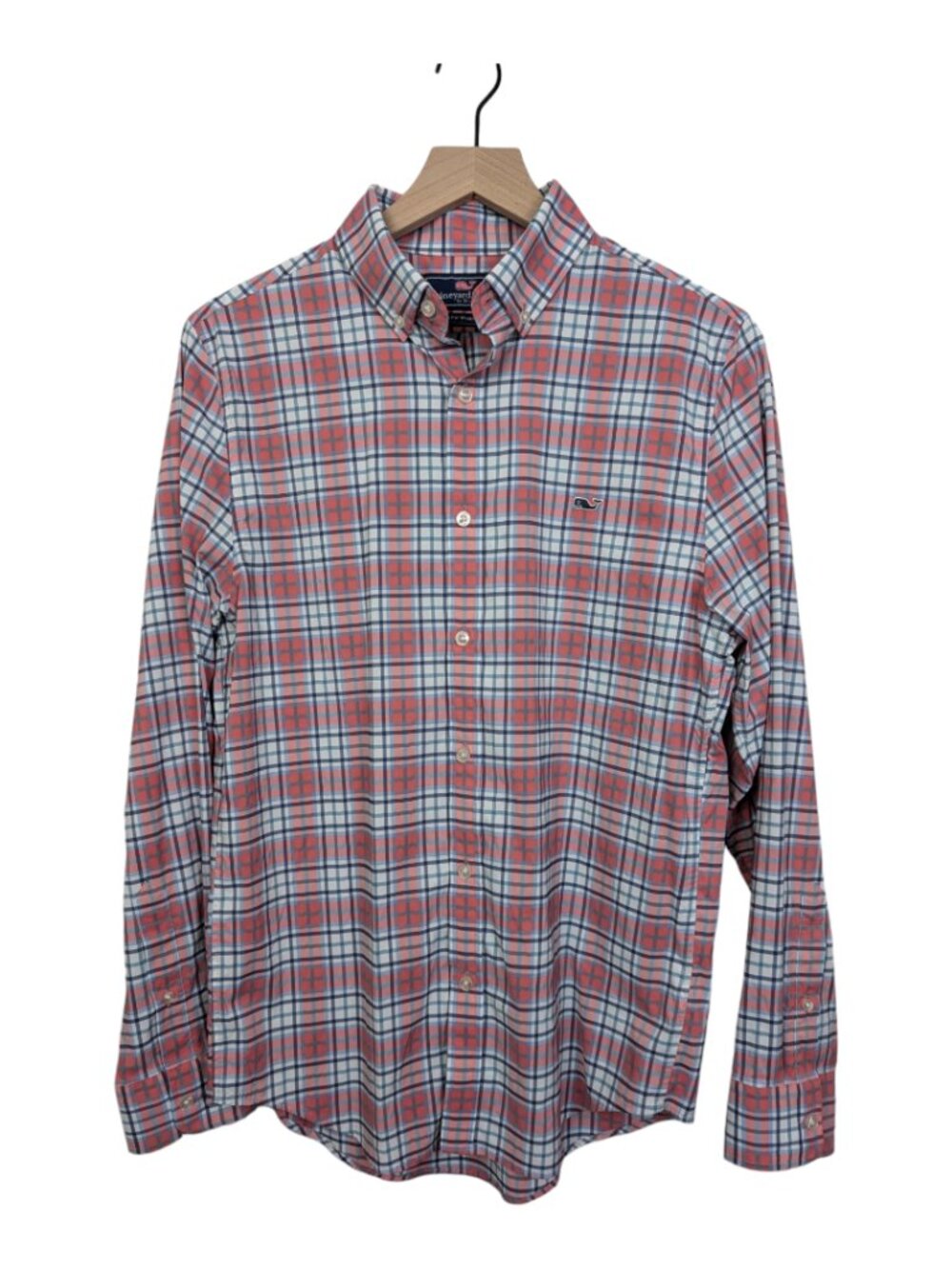 Vineyard Vines | Slim Fit Whale Shirt | Small | Plaid Long Sleeve Button Down